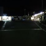 夜のJR福渡駅