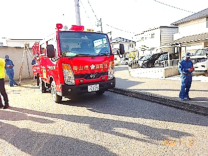 平井分団の消防車