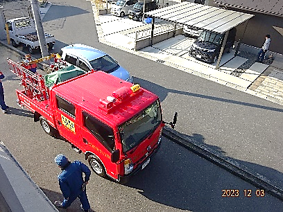 平井分団の消防車