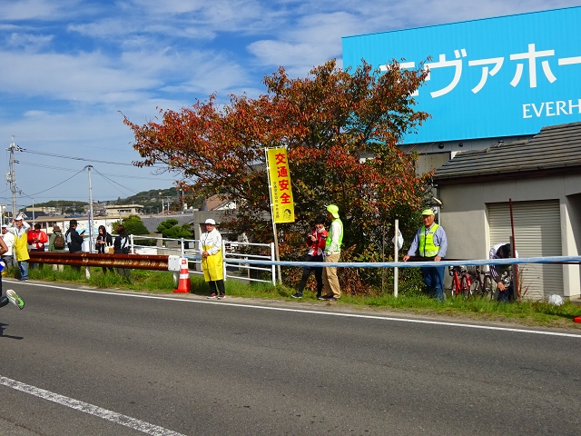 沿道の応援者