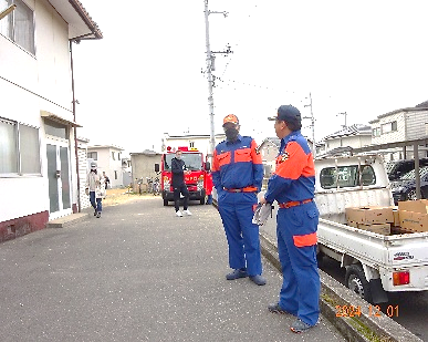 平井分団の消防車