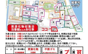 資源化物ごみ当番表
