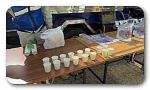 防災訓練　内山下小学校にて