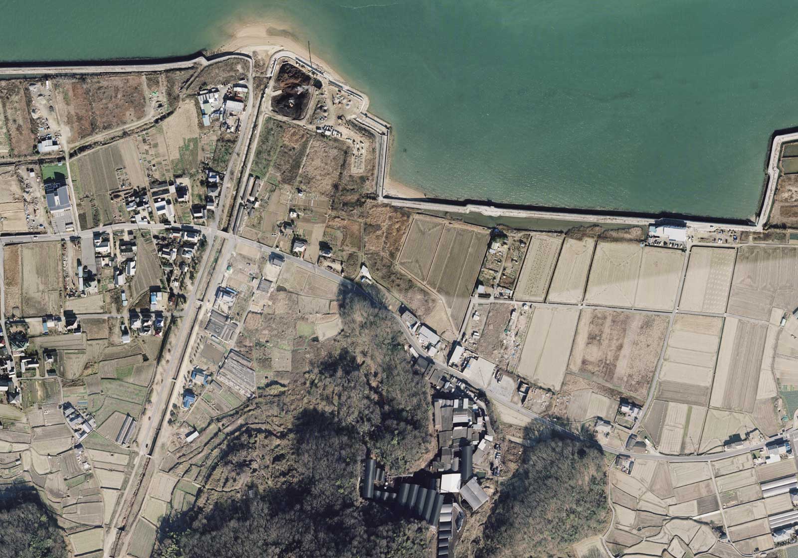 空から見た甲浦