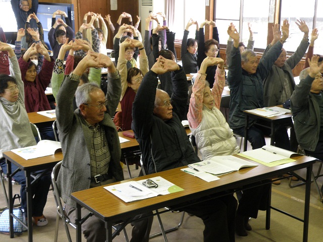 ストレッチで小休憩