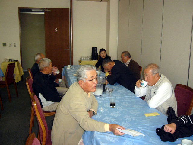 コンペも終わって、楽しいお茶のひと時。