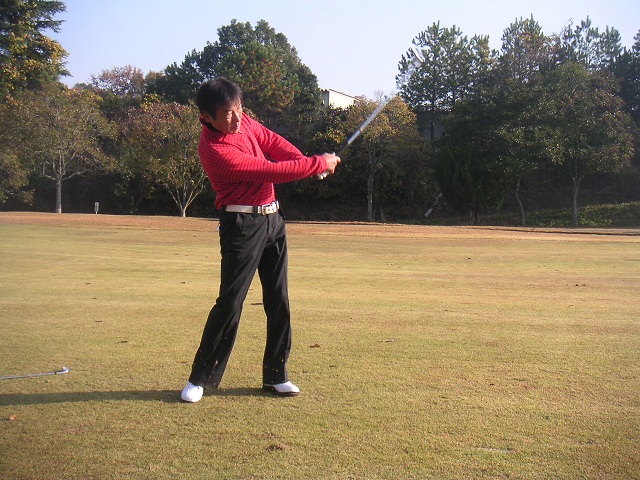 片山さんの、6番2ndショットは、goodです。