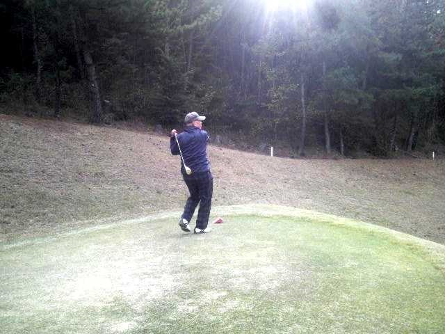 優勝の廣田さん。 1番ティーショットは?