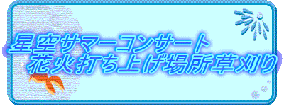 ����T�}�[�R���T�[�g
�@�ԉΑł��グ�ꏊ������