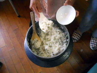 豆ご飯の出来上がり