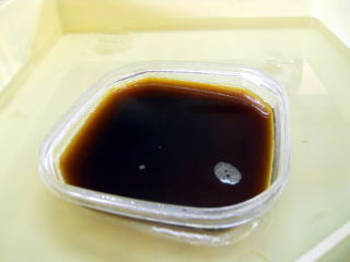 冷却中のコーヒーゼリー