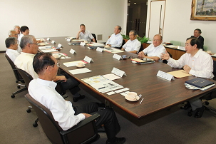 岡山商工会議所正副会頭との懇談会