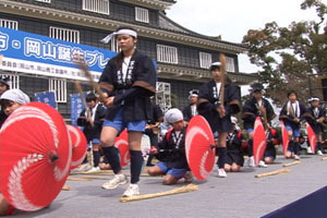 「秋のおかやま桃太郎まつり」での様子 「秋のおかやま桃太郎まつり」での様子