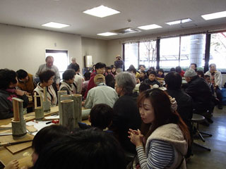 操山の伐採竹で竹細工教室開催2013年12月 操山の伐採竹で竹細工教室開催2013年12月