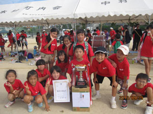 赤いTシャツの本中村チーム(学区民体育大会) 赤いTシャツの本中村チーム(学区民体育大会)