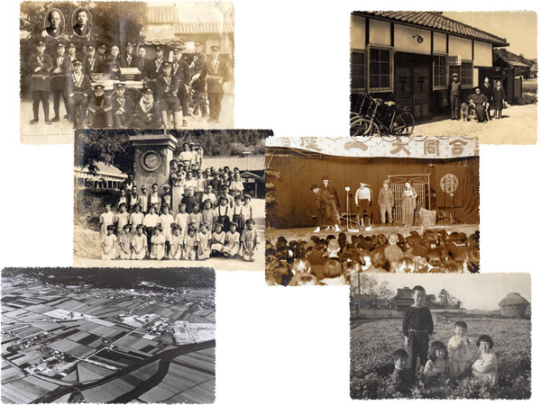 「昔とみやま写真館」の収録写真の一部 「昔とみやま写真館」の収録写真の一部