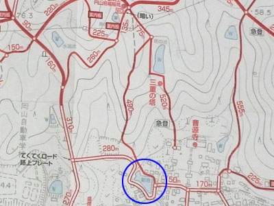 新池の位置図 新池の位置図