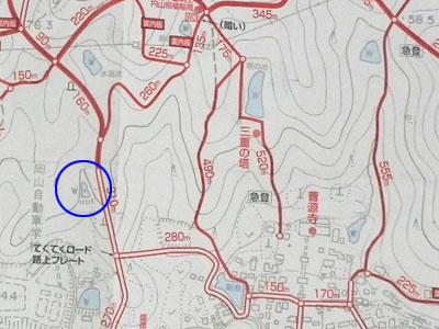 (池の跡)の位置図 (池の跡)の位置図