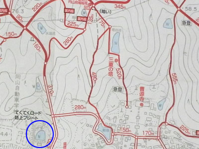 西浦池の位置図 西浦池の位置図