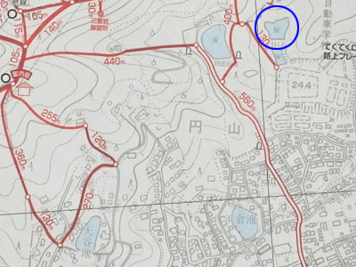 神宮寺上池の位置図 神宮寺上池の位置図