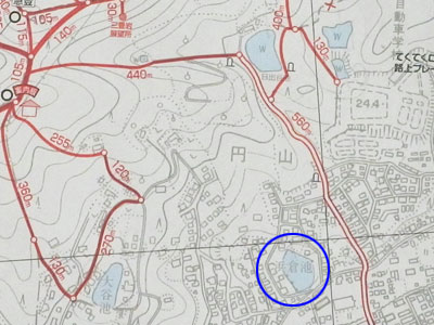 浜倉池の位置図 浜倉池の位置図