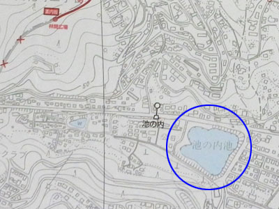 池の内大池の位置図 池の内大池の位置図