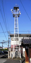 海吉出村の火の見櫓全景 海吉出村の火の見櫓全景