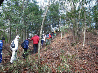 金蔵山古墳へ到着 金蔵山古墳へ到着