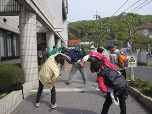 準備運動の様子 準備運動の様子