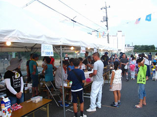 屋台前の風景 屋台前の風景