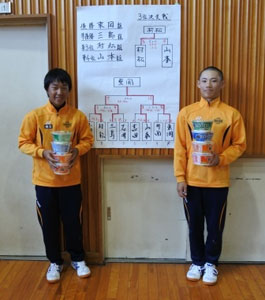 優勝の東岡チーム 優勝の東岡チーム