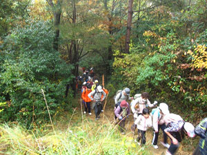 里山センターを目指して 里山センターを目指して