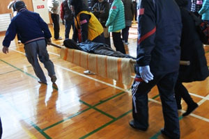 簡易担架リレー 簡易担架リレー