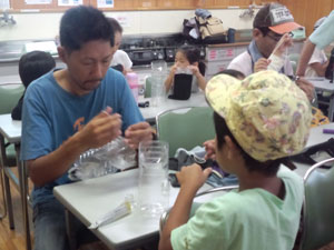 吊り下げ糸の取り付け 吊り下げ糸の取り付け