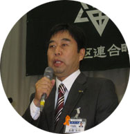 来賓代表祝辞をする高橋中区長 来賓代表祝辞をする高橋中区長