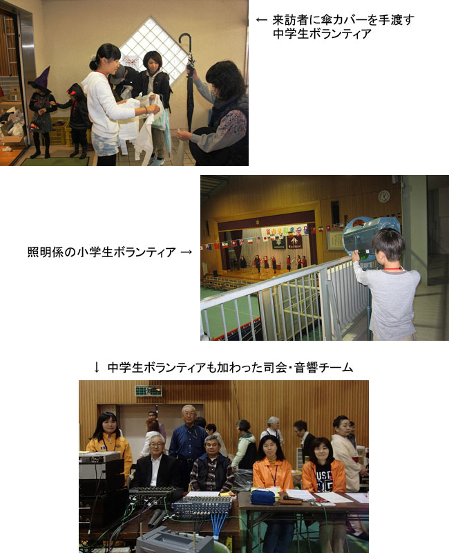 活躍する小中学生ボランティア 活躍する小中学生ボランティア