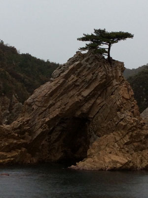 浦富海岸の景勝のひとつ「千貫松島」 浦富海岸の景勝のひとつ「千貫松島」