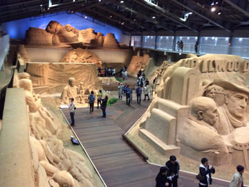 砂の美術館の「砂像」 砂の美術館の「砂像」