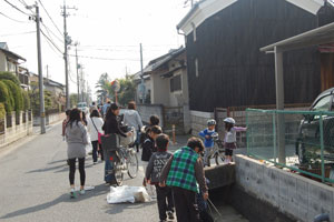 南へ向かう参加者 南へ向かう参加者