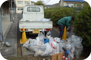 回収されたゴミ 回収されたゴミ