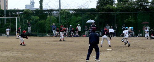 旭東との決勝戦での攻撃の様子 旭東との決勝戦での攻撃の様子