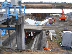 大仙樋門放水路工事 大仙樋門放水路工事