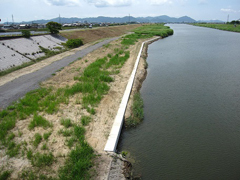 海吉橋下流部河川敷の様子 海吉橋下流部河川敷の様子