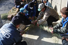 注連縄を綯う(2) 注連縄を綯う(2)