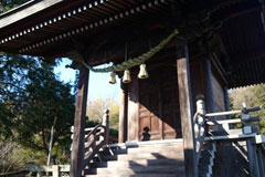 本殿の注連縄 本殿の注連縄