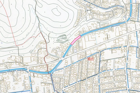 海吉出村地区工事施工場所 海吉出村地区工事施工場所
