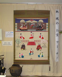 明治末期の掛け雛 明治末期の掛け雛