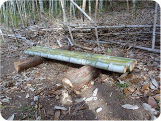 竹製ベンチ 竹製ベンチ