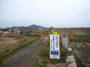 南端から北方向を望む 南端から北方向を望む