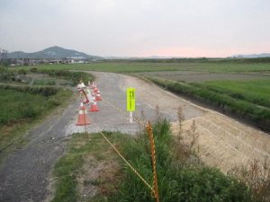 南端から北方向を望む 南端から北方向を望む